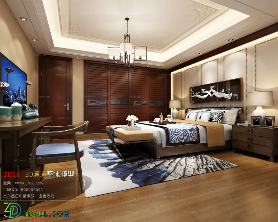 3D66 2016 Fusion Style Bedroom 1117 J001