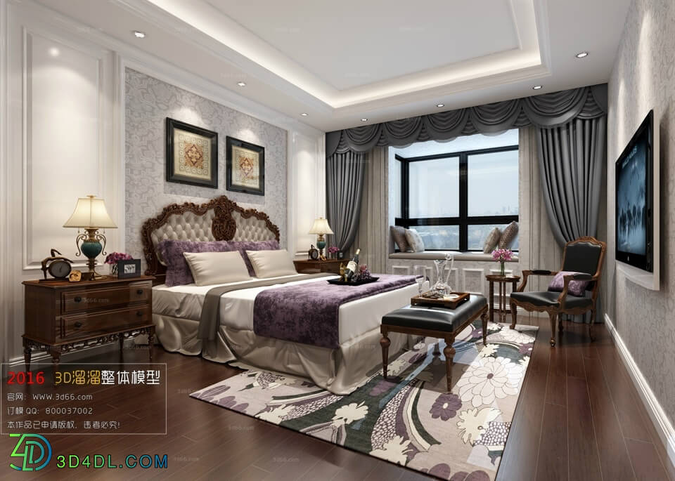 3D66 2016 Fusion Style Bedroom 1126 J010