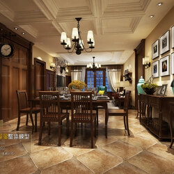 3D66 2016 Fusion Style Dining Room 924 J005 