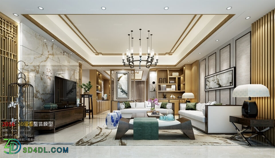 3D66 2016 Fusion Style Living Room Space 779 J040