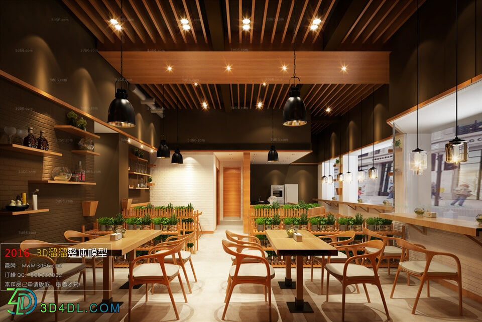 3D66 2016 Industrial Style Coffee Shop 1458 H031