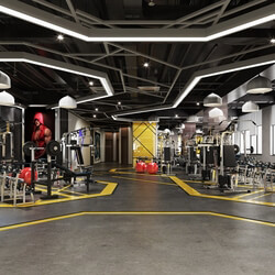 3D66 2016 Industrial Style Gym Room 2022 H004 