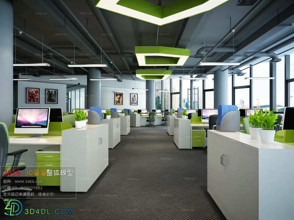 3D66 2016 Industrial Style Office 1760 H002
