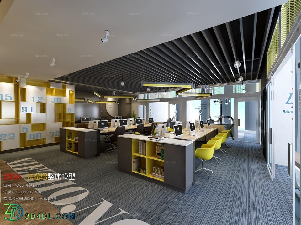 3D66 2016 Industrial Style Office 1765 H007