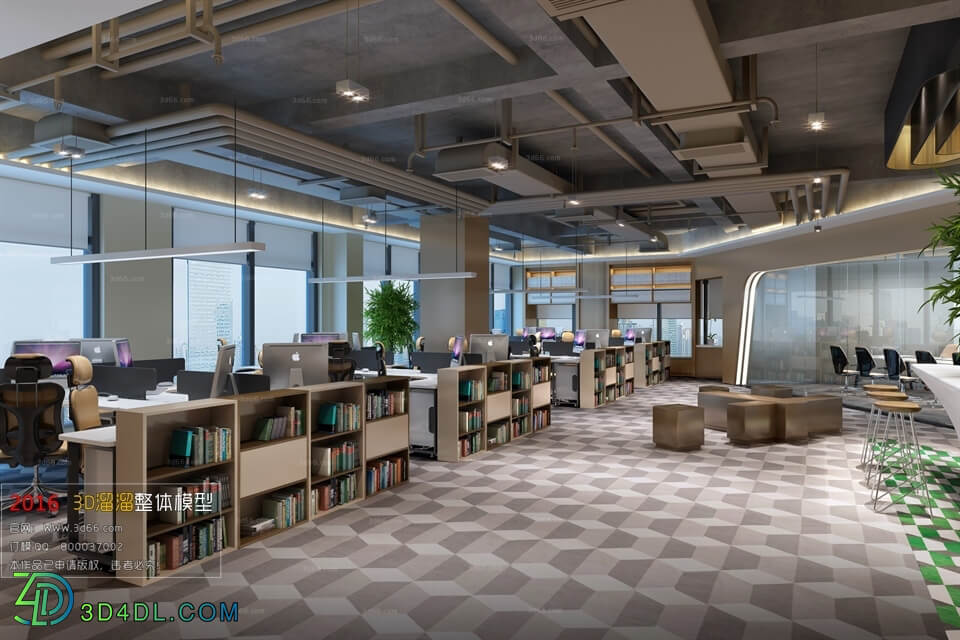 3D66 2016 Industrial Style Office 1769 H011