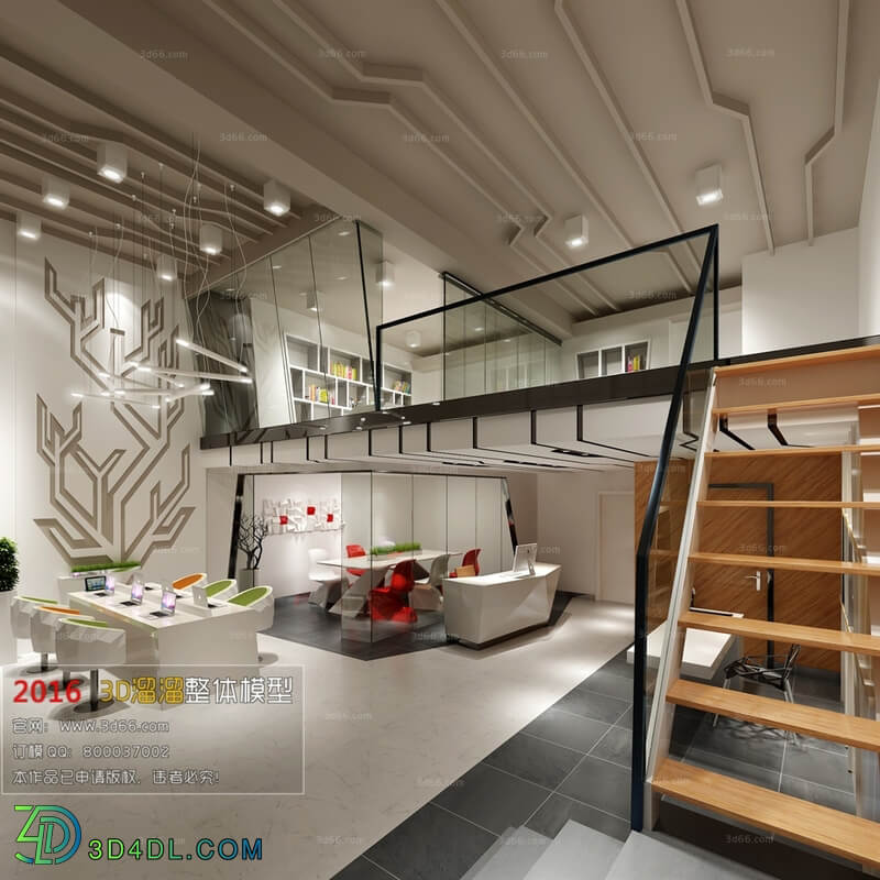 3D66 2016 Industrial Style Office 1770 H012