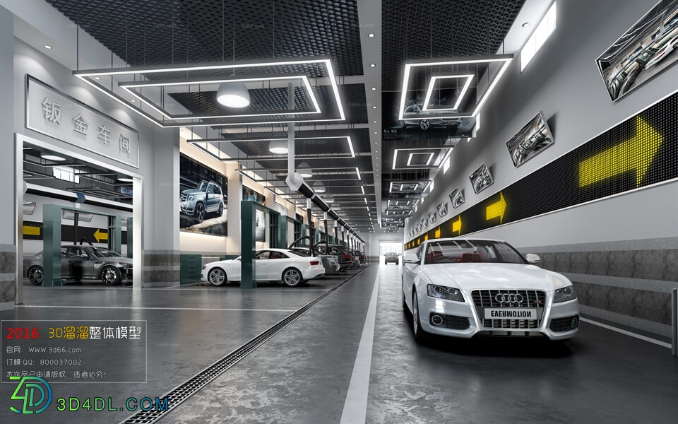 3D66 2016 Industrial Style Parking 2019 H001