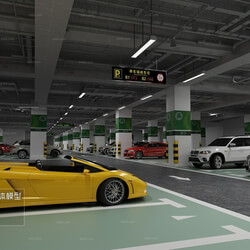 3D66 2016 Industrial Style Parking 2020 H002 