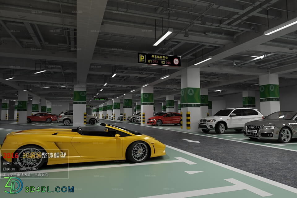 3D66 2016 Industrial Style Parking 2020 H002