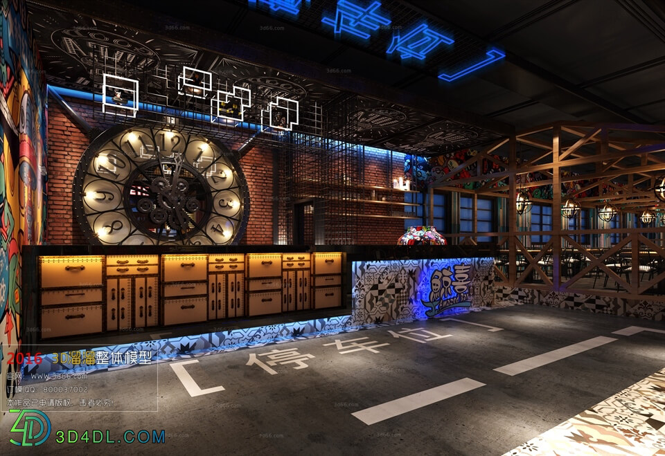 3D66 2016 Industrial Style Reception Hall 1378 H002