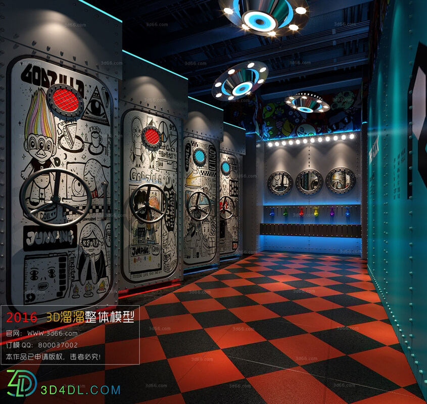 3D66 2016 Industrial Style Reception Hall 1383 H007