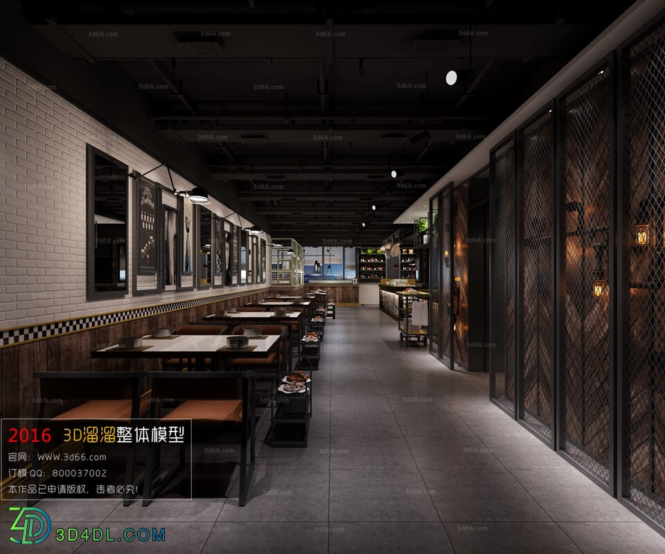 3D66 2016 Industrial Style Restaurant 1428 H001