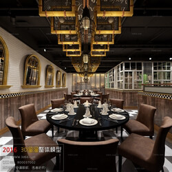 3D66 2016 Industrial Style Restaurant 1431 H004 