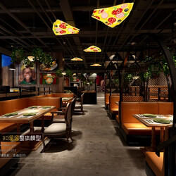 3D66 2016 Industrial Style Restaurant 1445 H018 