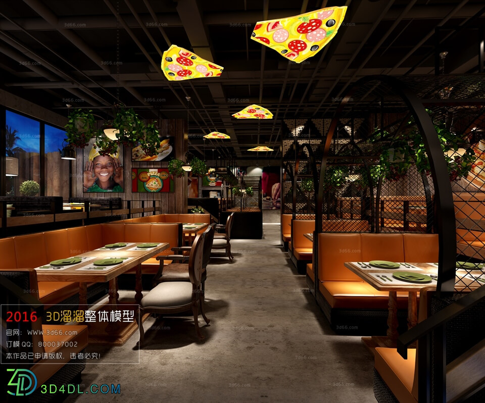 3D66 2016 Industrial Style Restaurant 1445 H018