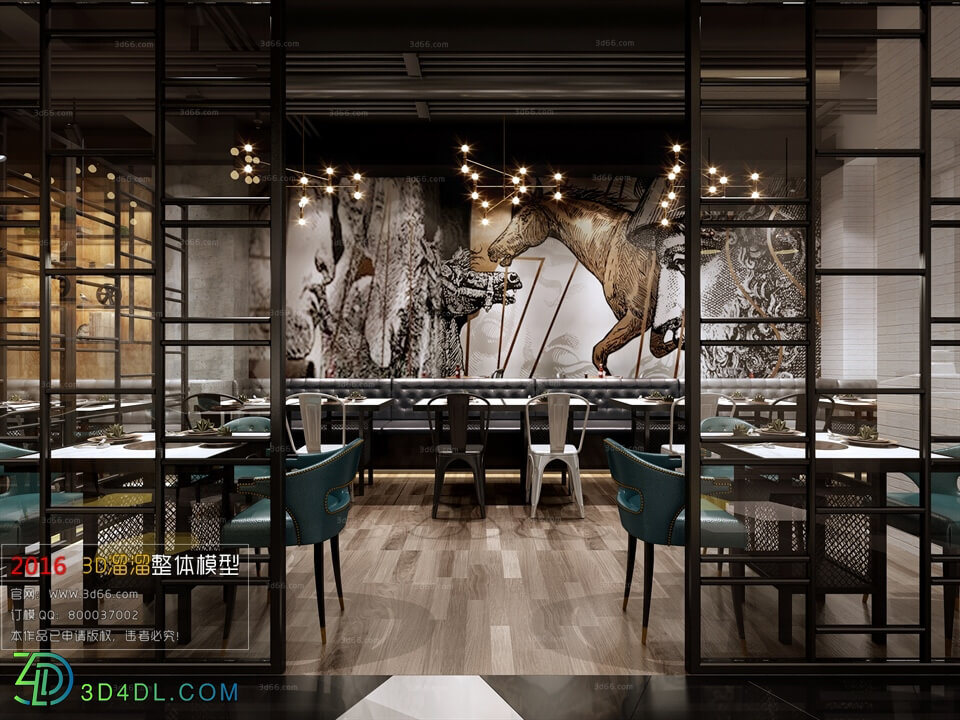 3D66 2016 Industrial Style Restaurant 1449 H022