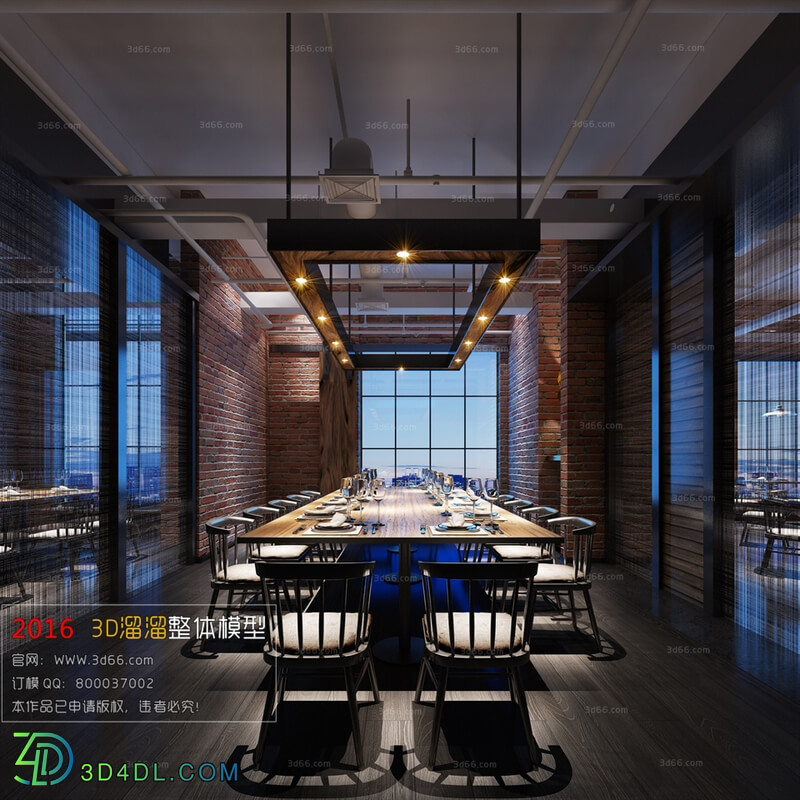 3D66 2016 Industrial Style Restaurant 1898 H001