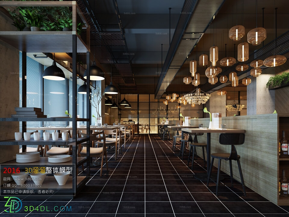 3D66 2016 Industrial Style Tea Room 1441 H014