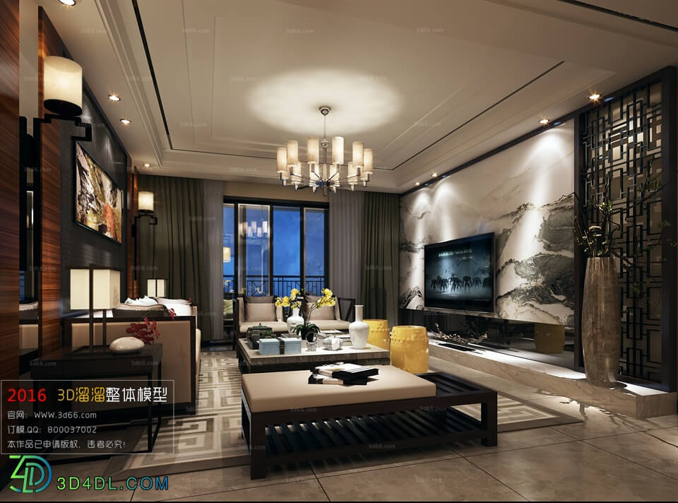 3D66 2016 Living Room Space 545 C008 Chinese