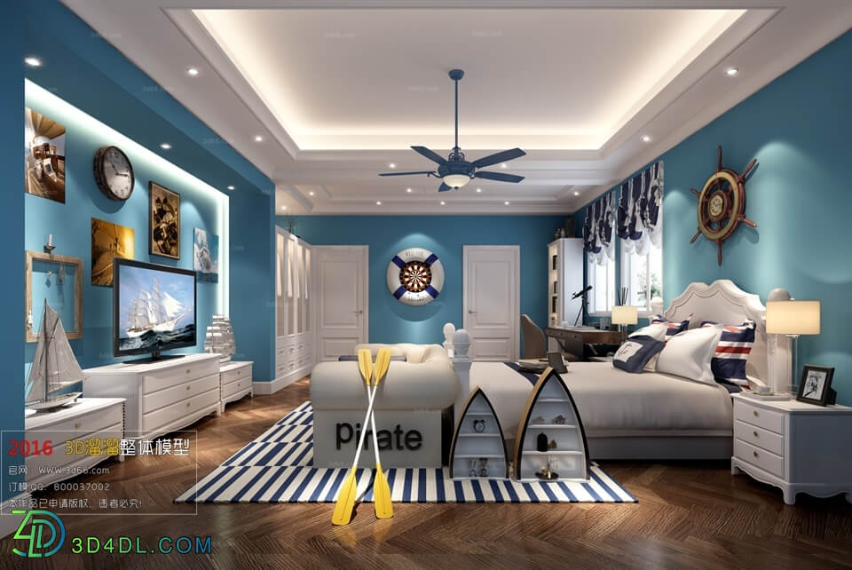3D66 2016 Mediterranean Style Bedroom 1108 G001