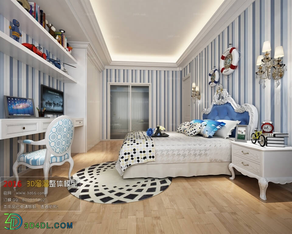 3D66 2016 Mediterranean Style Bedroom 1113 G006