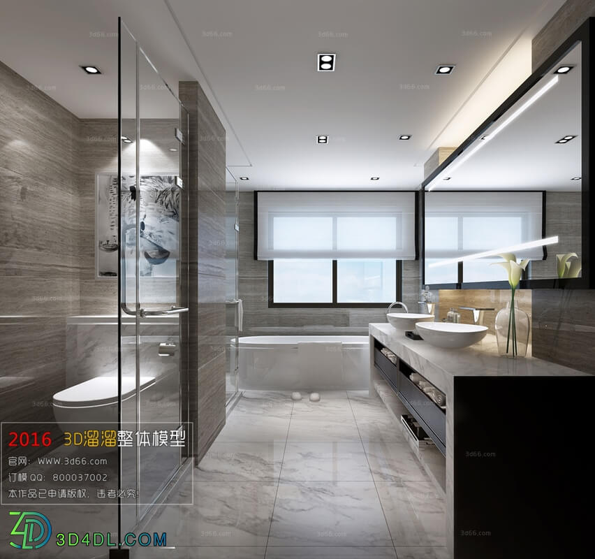 3D66 2016 Modern Style Bathroom 1167 A011