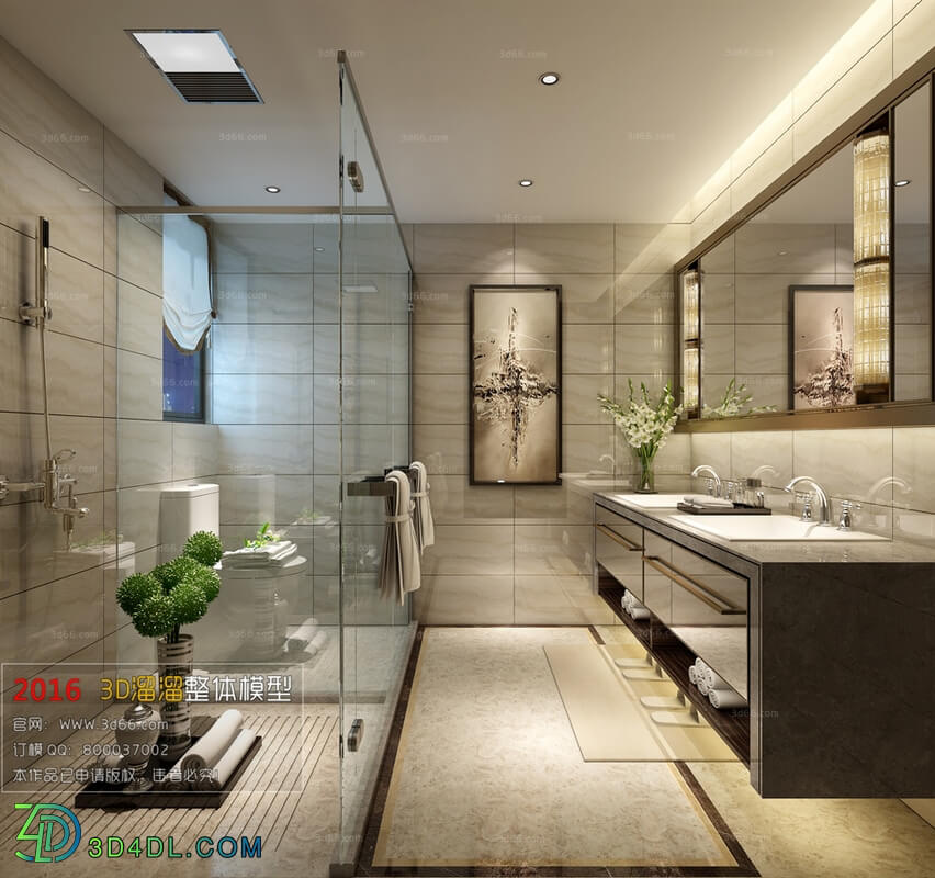 3D66 2016 Modern Style Bathroom 1170 A014