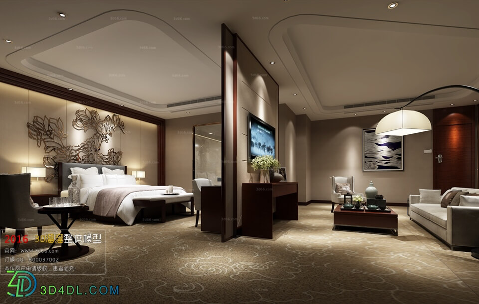 3D66 2016 Modern Style Bedroom Hotel 1794 A010