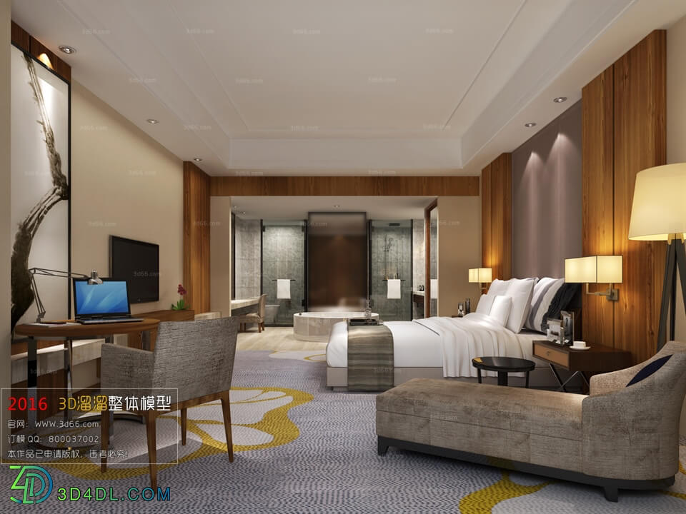 3D66 2016 Modern Style Bedroom Hotel 1795 A011