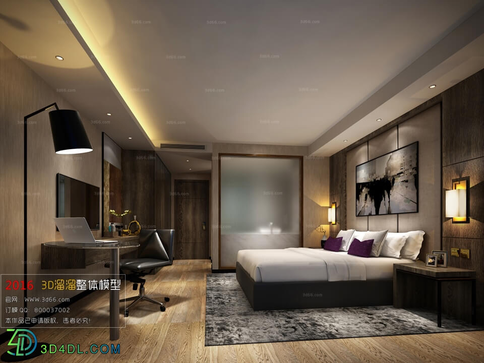 3D66 2016 Modern Style Bedroom Hotel 1797 A013