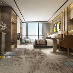 3D66 2016 Modern Style Bedroom Hotel 1799 A015 