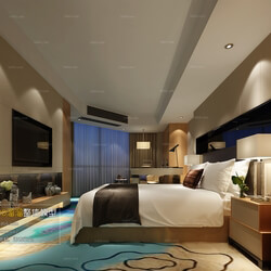 3D66 2016 Modern Style Bedroom Hotel 1802 A018 