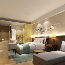 3D66 2016 Modern Style Bedroom Hotel 1806 A022 