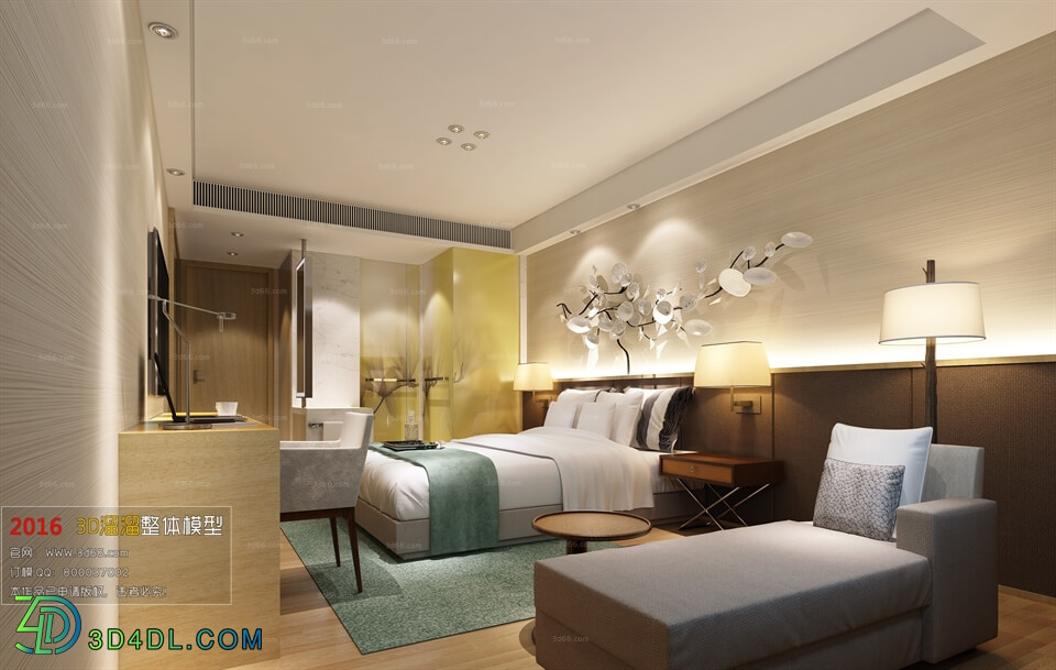 3D66 2016 Modern Style Bedroom Hotel 1806 A022