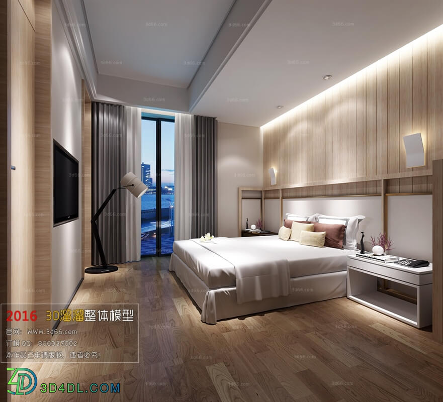3D66 2016 Modern Style Bedroom Hotel 1809 A025