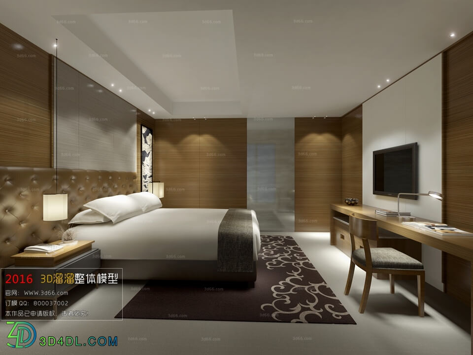 3D66 2016 Modern Style Bedroom Hotel 1810 A026