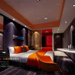 3D66 2016 Modern Style Bedroom Hotel 1815 A031 