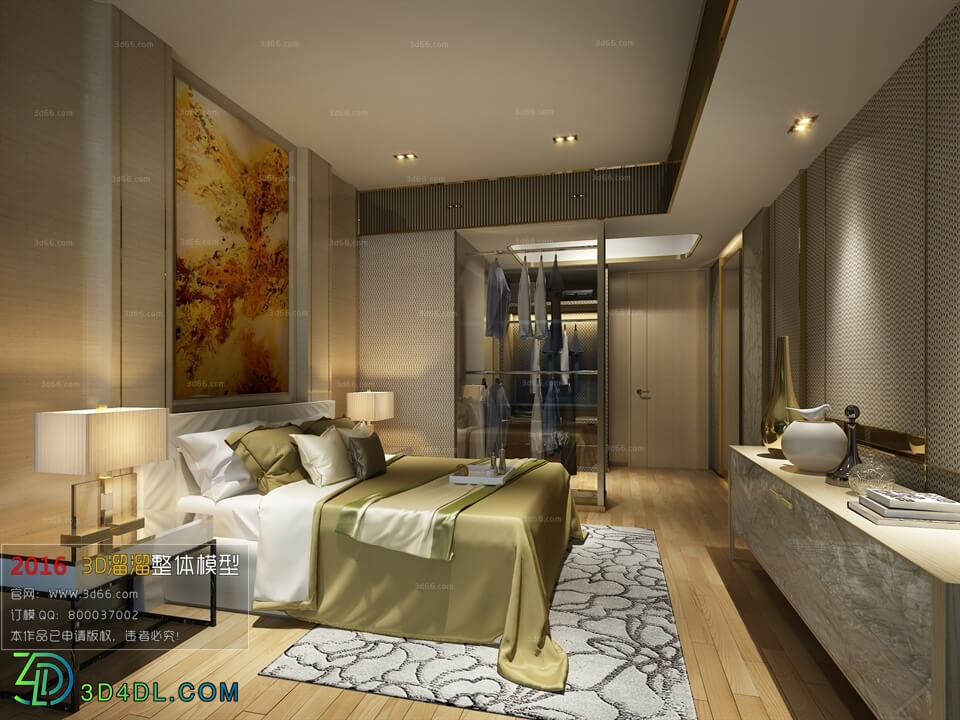 3D66 2016 Modern Style Bedroom 954 A020