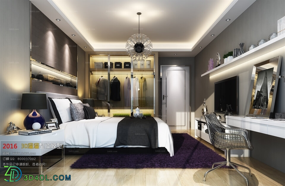 3D66 2016 Modern Style Bedroom 960 A026