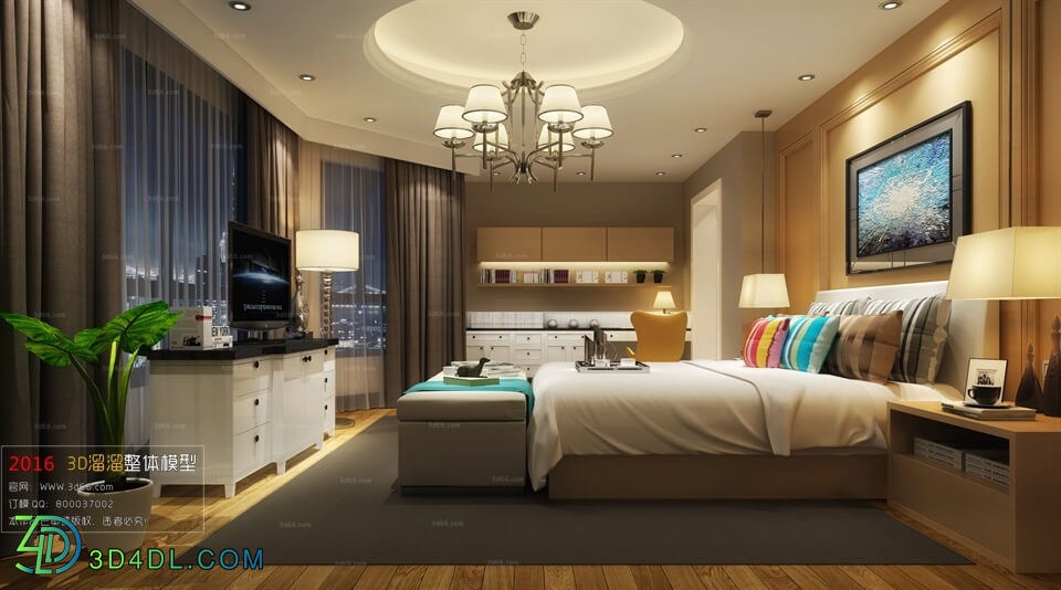 3D66 2016 Modern Style Bedroom 961 A027