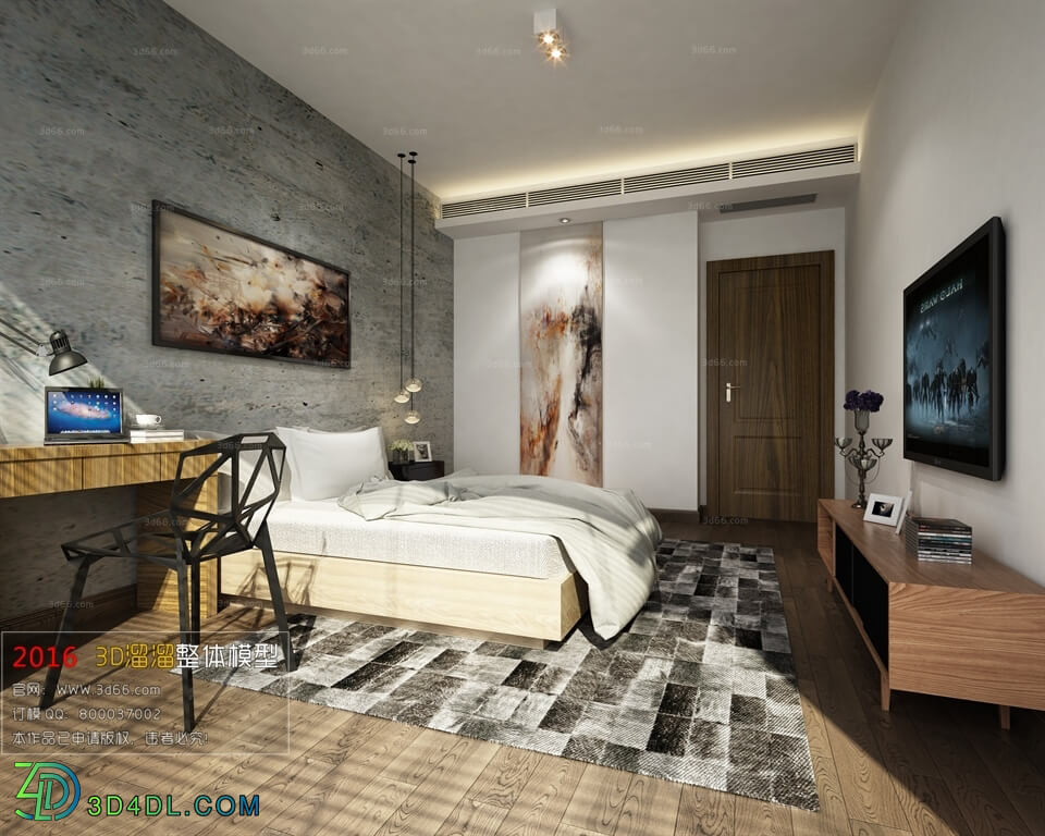 3D66 2016 Modern Style Bedroom 975 A041