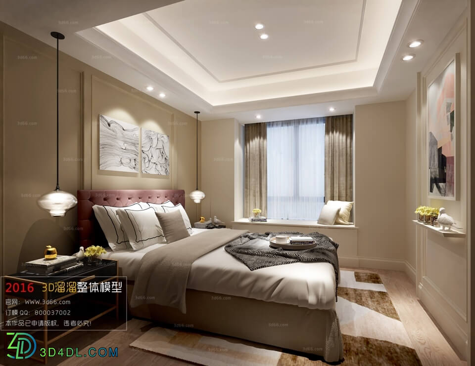 3D66 2016 Modern Style Bedroom 978 A044