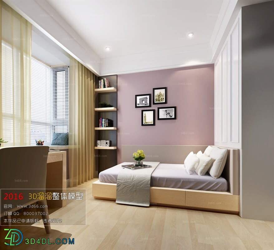 3D66 2016 Modern Style Bedroom 980 A046