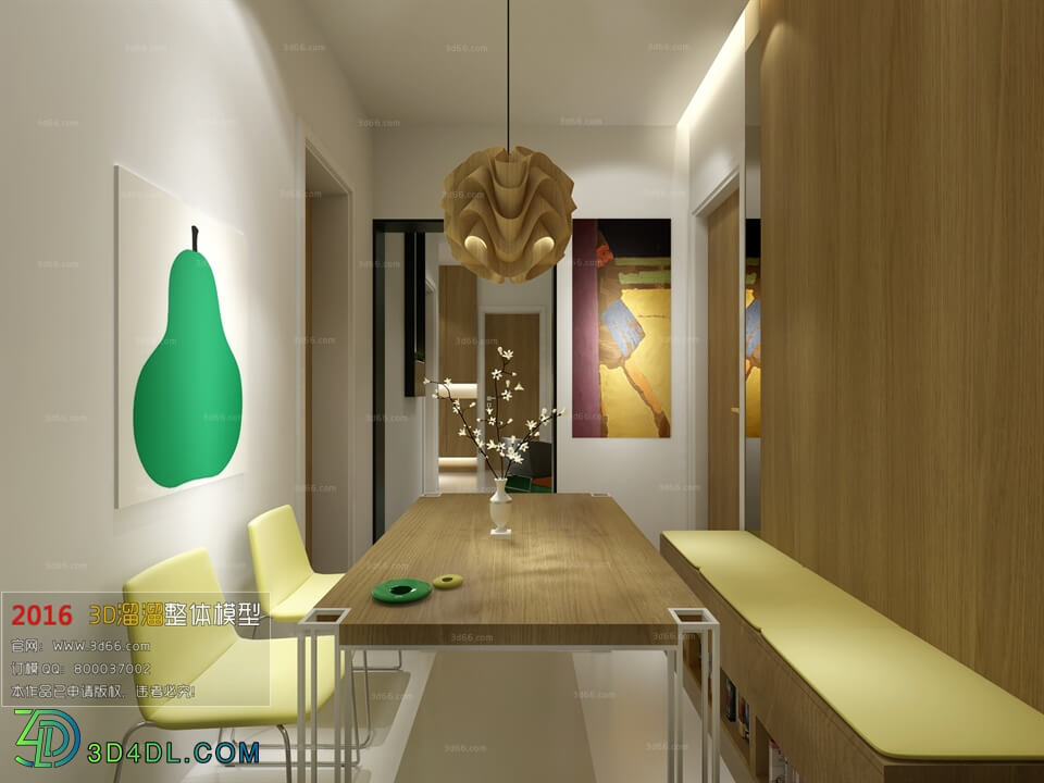 3D66 2016 Modern Style Dining Room 829 A014