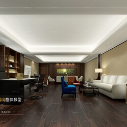 3D66 2016 Modern Style Director Room 1714 A043 