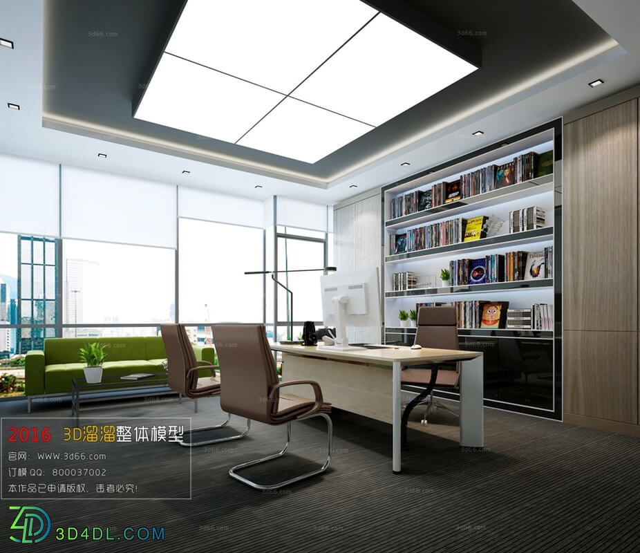 3D66 2016 Modern Style Director Room 1715 A044