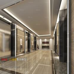 3D66 2016 Modern Style Elevator Space 1918 A005 
