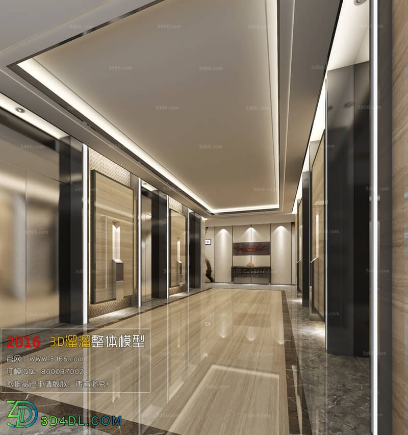 3D66 2016 Modern Style Elevator Space 1918 A005