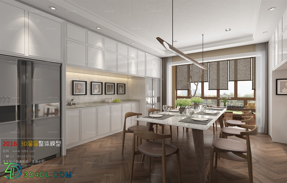 3D66 2016 Modern Style Kitchen Dining Room 827 A012