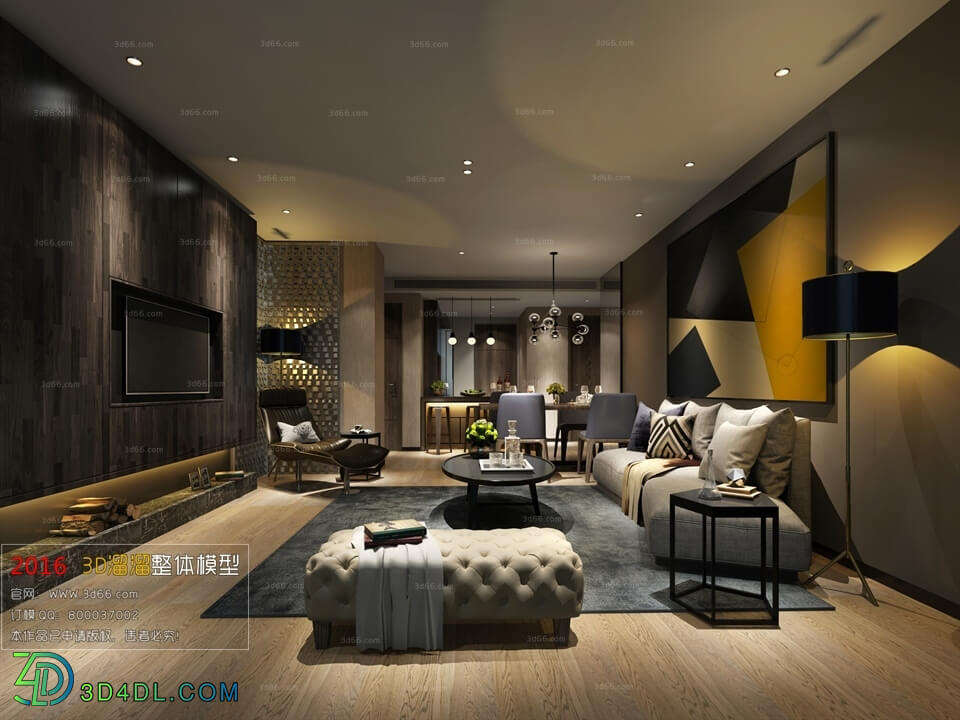 3D66 2016 Modern Style Living Room Space 332 A010